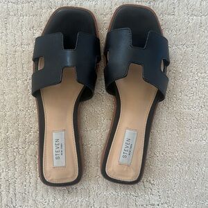 Steven Black Sandals